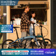 大行（DAHON）D9折疊自行車20英寸9速鋁合金車架男女運動碟剎款折疊車ECA093 消光蘭
