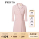 PORTS寶姿春季新品女裝商務(wù)通勤西裝領(lǐng)連衣裙ALP8D053JWP065 復(fù)古粉 XL (10)