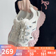 駱駝（CAMEL）丑萌登山鞋女時(shí)尚撞色戶外休閑鞋 L24M076602 米/銀/粉 38