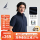 諾帝卡（NAUTICA）【單件直降】男裝25春夏新款棉氨珠地親膚多色短袖翻領(lǐng)T恤KE5101 藏青4NV XL