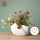 愛(ài)已裝糖陶瓷花瓶插花水養瓶客廳擺件藝術(shù)花瓶蛋殼大口徑水培瓶餐桌裝飾