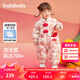 巴拉巴拉童裝寶寶羽絨連體衣新生兒衣服嬰兒2025春裝哈衣爬服紅色拜年服 白色調(diào)00311-白鴨絨 80 cm充絨量83g
