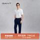 GANT甘特商場(chǎng)同款男士中高腰純棉舒適百搭商務(wù)休閑西裝直筒長(zhǎng)褲 410海洋藍(lán)色 36