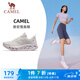 駱駝（CAMEL）網(wǎng)面透氣女鞋輕量回彈慢跑步運(yùn)動(dòng)鞋子 X25B09L7030 象牙白/紫 37