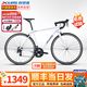 喜德盛（xds）RC200公路車(chē)自行車(chē)成人鋁合金車(chē)架剎變一體U剎賽車(chē)戶(hù)外14變速單車(chē) 白灰|禧瑪諾 14速 順豐送貨上門(mén) 480mm（推薦身高165-175）