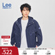Lee商場(chǎng)同款25新品舒適版連帽連肩袖深藍(lán)色男長(zhǎng)袖夾克外套休閑潮 深藍(lán)色 XL