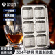 施錦德國品質(zhì)制冰格不銹鋼冰塊模具速凍器冰格制冰冰塊盒 不銹鋼速凍盒【送提手】