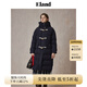 ELAND【匈牙利鴨絨】衣戀羽絨服女高領連帽保暖外套2025冬季新款 藏青色(59)Navy M
