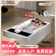 尚雷仕（SUNRANS） 雙人浴缸 成人家用情侶沖浪按摩浴缸恒溫加熱亞克力浴缸 嵌入式豪華SPA（雙裙邊）1.7m