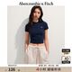ABERCROMBIE & FITCH【多色圓領(lǐng)T】女裝25夏季美式經(jīng)典小麋鹿圓領(lǐng)短袖T恤KI139-5272 海軍藍(lán) S (165/92A)