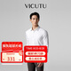 威可多（VICUTU）【云朵PLUS】七夕禮物長袖襯衫易打理舒彈襯衣白色180/100B/42