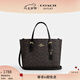 蔻馳（COACH）【禮物】新款?yuàn)W萊女士夏季經(jīng)典標(biāo)志MOLLIE 25號托特包單肩斜挎包 IM/胡桃木色/黑色