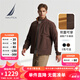 諾帝卡（NAUTICA）【大促爆款】男裝秋冬新款防輕濺水雙面穿立領(lǐng)厚外套棉服男JO4309 橡皮棕20M XL