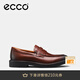 愛步（ECCO）樂福鞋男 舒適皮鞋商務(wù)鞋英倫一腳蹬皮鞋 都市倫敦525654 深棕紅52565401053 40