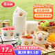 美麗雅一次性碗食品級加厚紙碗660ml*50只圓形飯盒外賣(mài)打包盒野餐盒湯碗