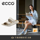 愛步（ECCO）勃肯鞋女 平底外穿涼拖鞋 軟底運動沙灘鞋  科摩206823 石灰色20682302378 36