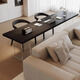 皇馬森爵現代簡(jiǎn)約實(shí)木書(shū)桌橫廳沙發(fā)后長(cháng)條桌書(shū)房亞克力懸浮雙人電腦學(xué)習桌 桌椅組合：240cm桌+2張桶椅