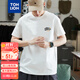 唐獅（TonLion）2024男左胸文字印花圓領(lǐng)短袖T恤