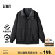 森馬夾克男防水冬季復(fù)古工裝風(fēng)加絨外套純色oversize109724108109