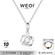 WEOI一見(jiàn)鐘情純銀項鏈女莫比烏斯環(huán)吊墜鎖骨鏈首飾品時(shí)尚生日禮物女友 一見(jiàn)鐘情項鏈