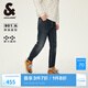 杰克·瓊斯（JACK&JONES）秋時(shí)尚潮修身水洗貓須薄絨保暖彈力牛仔褲長(zhǎng)褲男褲男裝224432087 A14深牛仔藍(lán) 30 170 W30/L30