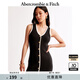 ABERCROMBIE & FITCH女裝24春秋款氣質(zhì)修身美式性感辣妹V領(lǐng)無(wú)袖連衣裙KI159-4522 黑色 XS 160/84A 標準版