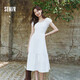 森馬（Semir）連衣裙女白月光氣質(zhì)溫柔夏季2025蝴蝶結優(yōu)雅U領(lǐng)長(cháng)裙109325114004