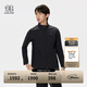 KOLON SPORT/可隆TECHSHELL軟殼夾克 男子3L立領防潑水防風透濕外套 LHJK5SN045-BK 黑色 XL 180/100A