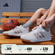 adidas ENTRAP美式校園風(fēng)低幫運(yùn)動(dòng)板鞋少年感復(fù)古籃球鞋阿迪達(dá)斯 白/金色   38