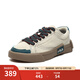 FILA FUSION 斐樂(lè)潮牌新品男子POP輕質(zhì)帆布鞋時(shí)尚休閑鞋 米色/銀貂-AS 42