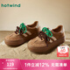 熱風(fēng)（Hotwind）七夕運(yùn)動(dòng)休閑鞋秋季女士時(shí)尚松糕跟系帶復(fù)古休閑 時(shí)尚柔韌質(zhì)感 08杏色 38 240mm