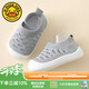 G.DUCKKIDS小黃鴨夏季透氣寶寶兒童鞋子軟底學(xué)步鞋鞋兒童室內(nèi)幼兒地板鞋子 灰色 14.5 CM