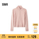 森馬（Semir）針織開(kāi)衫女修身正肩溫柔系2024冬季高領(lǐng)絞花衣服顯瘦109724106003