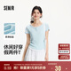 森馬（Semir）短袖T恤女短款套頭衫氣質休閑2025夏假兩件緊身衣服109325100013