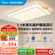 美的（Midea）LED吸頂燈輕奢客廳大燈滿天星水晶燈飾臥室餐廳燈全光譜護眼RA98 【1.1米客廳燈】180W|三色調(diào)光