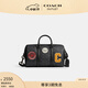 蔻馳（COACH）奧萊男士經(jīng)典標(biāo)志VENTURER 27號(hào)大容量旅行手提包通勤 青銅色硬件/炭黑色 混合色