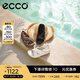 愛步（ECCO）涼鞋女 夏季軟底泡芙鞋交叉帶厚底拖鞋外穿 科摩206653 灰褐色20665301674 36
