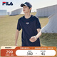 FILA斐樂(lè )官方短袖T恤男2025年夏季時(shí)尚純棉圓領(lǐng)透氣男士運動(dòng)t恤針織衫