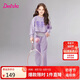 笛莎童裝女童套裝2025年春季中大童假兩件休閑運(yùn)動(dòng)套裝 夢(mèng)幻紫 150