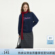范思藍(lán)恩美式無帽字母刺繡圓領(lǐng)衛(wèi)衣女秋冬2024新款寬松上衣14329 藏青 S