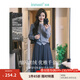 茵曼（INMAN）毛衣女開衫千金風(fēng)銀絲釘珠針織衫2025春季女裝上衣 花灰色 S