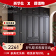 尚華仕中古風(fēng)黑色衣柜家用臥室小戶型暗黑系美式經(jīng)典復(fù)古成品法式大衣櫥 木門款0.8米2門衣柜【ENF級歐松板】 2.0米高【18mm加厚板材】