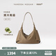 VANESSA HOGAN【高端線新品】VH女包行漫hobo包中號輕奢小眾植鞣皮大容量單肩包 巖灰 (小山羊皮 附贈精美禮盒)