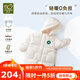 拉比童裝羽絨服冬季兒童羽絨男女寶寶保暖連帽外套羽絨服中長(cháng)款 淺杏色 110