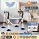 可適得  KSITEX老人坐便椅凳可折疊病人孕婦坐便器便攜式移動(dòng)馬桶大便坐廁座椅子 【多功能調高款】吸盤(pán)腳墊|可坐便|可折疊|可洗澡