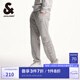 杰克·瓊斯（JACK&JONES）男裝秋季NBA聯(lián)名布魯克林隊潮流百搭舒適休閑褲長褲男款22431D006 淺花灰色G41 常規(guī) 淺花灰色G41 XL