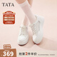 他她（TATA）小白鞋厚底女鞋2025秋季新款網(wǎng)面透氣休閑鞋板鞋松糕底WJN28CM5 白色 37
