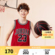 NIKE JORDAN 耐克AJ童裝男童23號籃球服背心2025夏季網(wǎng)眼透氣兒童衣服 杰斯特紅 150 /72 【建議身高140-152cm】