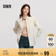 森馬（Semir）[商場同款]長袖襯衫女中長款寬松2024冬季燈芯絨上衣101724105001