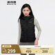 波司登（BOSIDENG）【斷碼清倉】輕薄鵝絨羽絨服女短款90絨修身顯瘦零壓防風馬甲背心 【店長推薦】黑色8056 M 165/88A